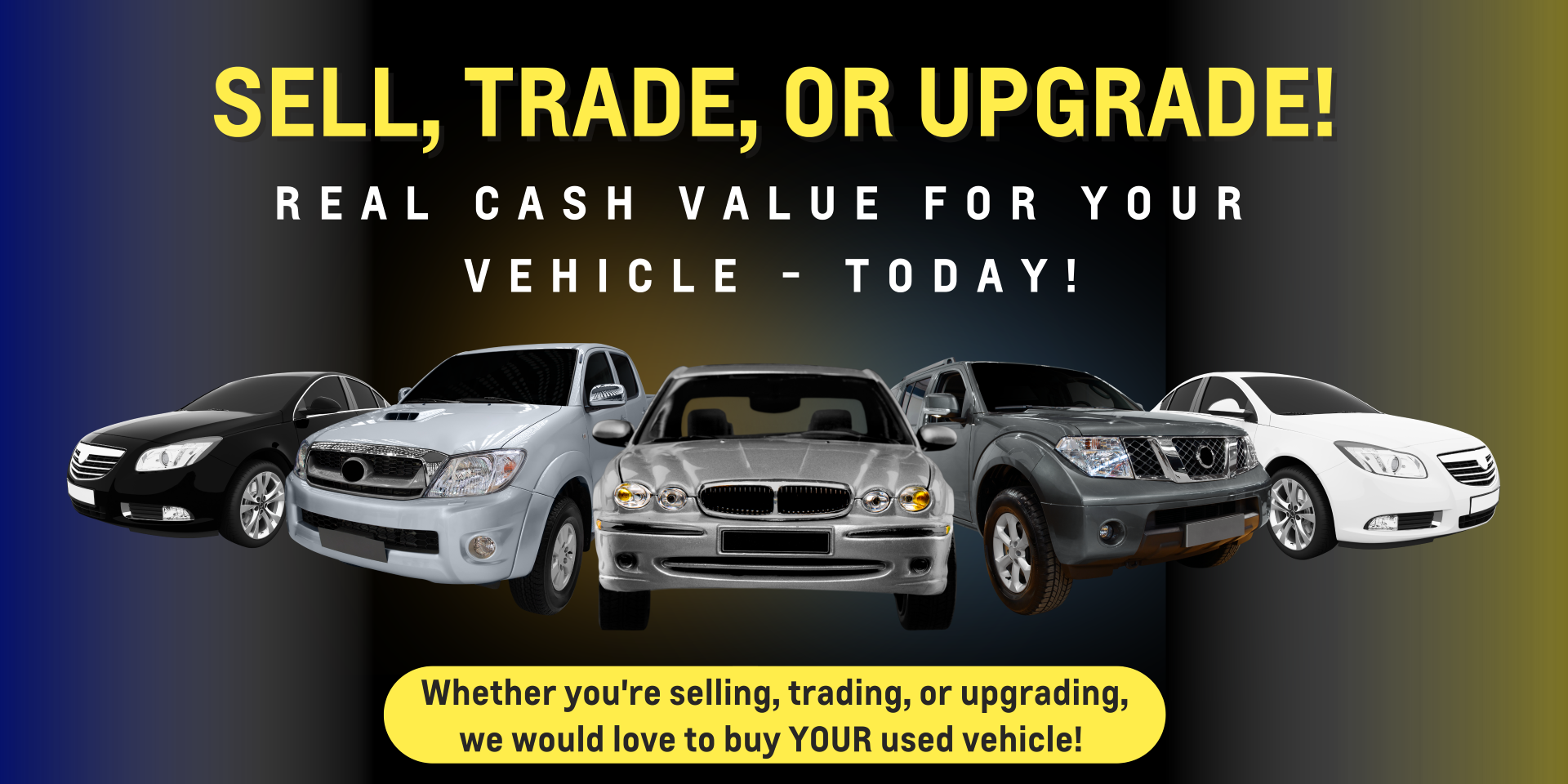 Sale, Trade, or Upgrade! Real Cash Value For Your Vehicle Today!Sheboygan GMC in Sheboygan WI